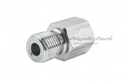 ข้อต่อตรงสแตนเลส (เกลียวนอก x เกลียวใน) 1/8&quot; x M6x1.0 ข้อต่อลด-ข้อต่อเพิ่ม