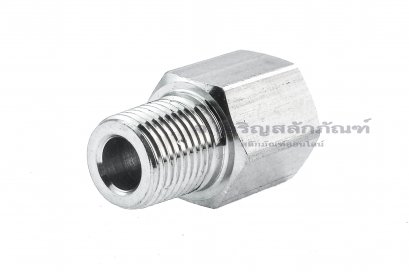 ข้อต่อตรงสแตนเลส (เกลียวนอก x เกลียวใน) 1/8&quot; x M8x1.25 ข้อต่อลด-ข้อต่อเพิ่ม