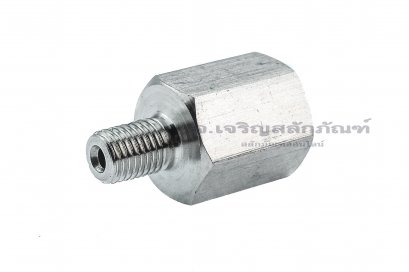 ข้อต่อตรงสแตนเลส (เกลียวนอก x เกลียวใน) M6x0.75 x 1/8&quot; ข้อต่อลด-ข้อต่อเพิ่ม