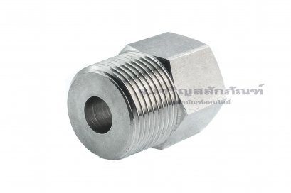 ข้อต่อตรงสแตนเลส (เกลียวนอก x เกลียวใน) 3/4&quot; x  1/2&quot; ข้อต่อลด-ข้อต่อเพิ่ม