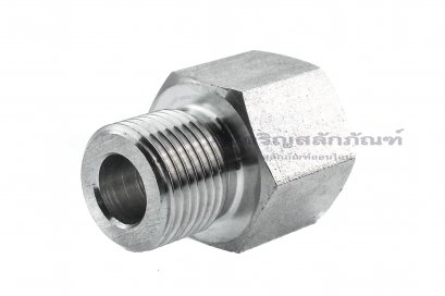 ข้อต่อตรงสแตนเลส (เกลียวนอก x เกลียวใน) 3/8&quot;-19 BSPF x 3/8&quot;-18 NPT ข้อต่อแปลง