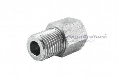 ข้อต่อตรงสแตนเลส (เกลียวนอก x เกลียวใน) M14x1.5 x 1/4&quot; ข้อต่อลด-ข้อต่อเพิ่ม