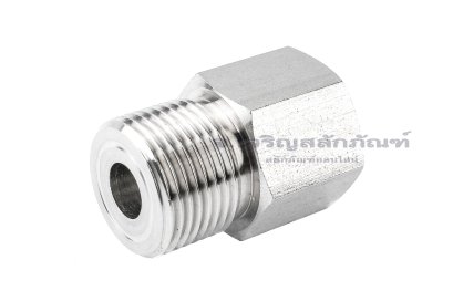 ข้อต่อตรงสแตนเลส (เกลียวนอก x เกลียวใน) M20x1.5 x 3/8 ข้อต่อลด-ข้อต่อเพิ่ม