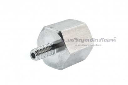 ข้อต่อตรงสแตนเลส (เกลียวนอก x เกลียวใน) M5x0.8 x 1/4&quot; ข้อต่อลด-ข้อต่อเพิ่ม