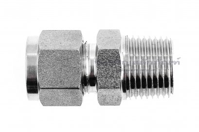 ข้อต่อตาไก่สแตนเลส (เกลียวนอก x เสียบสาย) 1/2&quot;x1/2&quot; mm