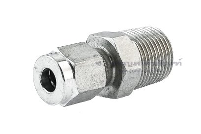 ข้อต่อตาไก่สแตนเลสเกรด 316 (เกลียวนอก x เสียบสาย) 3/8&quot;x6 mm