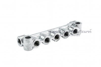 ข้อต่อรวม - หัวจ่ายจารบีน้ำมันหล่อลื่นแบบตาไก่เสียบสาย 7 ทาง รูเข้า M8x1.0 mm