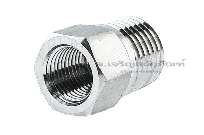 ข้อต่อลดเหลี่ยมสแตนเลส (เกลียวนอก x เกลียวใน) ขนาด 1/4&quot;-18 NPT x 1/8&quot;-27 NPT