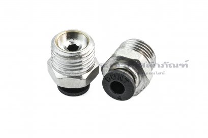 ข้อต่อลมเกลียวแป๊ป (เกลียวนอก x เสียบสาย) ขนาด 1/4&quot; x 4 mm
