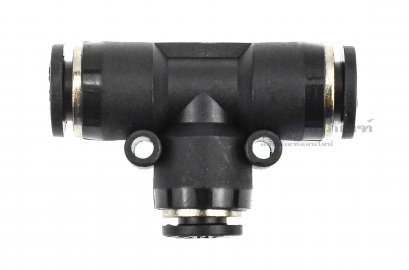 ข้อต่อลมสามทางลดพลาสติก (เสียบสาย x เสียบสายลด x เสียบสาย) ขนาด 8x6 mm