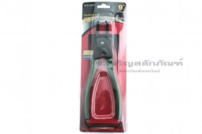 คีมหนีบแหวนปากงอ  SUNKEY   SKST-9BDI 9&quot; ด้ามเขียว