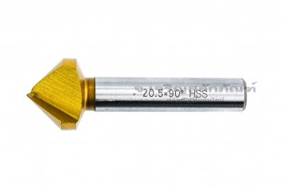 ดอกคว้านหัวเตเปอร์ Countersink  ขนาด M20.5 Gold แกน 9.9 mm
