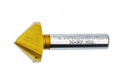 ดอกคว้านหัวเตเปอร์ Countersink  ขนาด M30 Gold แกน 11.9 mm