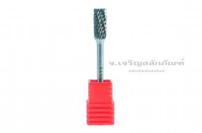 ดอกเจียรคาร์ไบด์ (Tungsten Carbide Grinder Bit) FUKA ทรงกระบอกหน้าตัด 3-B0613 6x14x3 (โตxยาวxแกน)