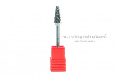 ดอกเจียรคาร์ไบด์ (Tungsten Carbide Grinder Bit) FUKA ทรงสามเหลี่ยมมน 3-L0613 6x14x3 (โตxยาวxแกน)