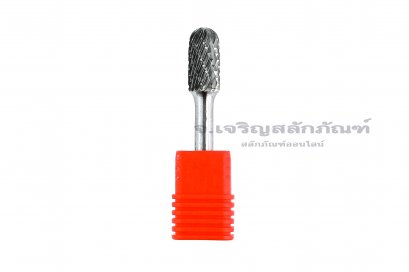 ดอกเจียรคาร์ไบด์ (Tungsten Carbide Grinder Bit) FUKA ทรงกระบอกปลายมน 6-C1020 10x20x6 (โตxยาวxแกน)