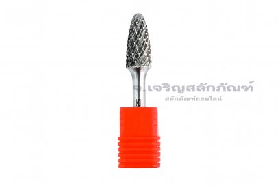 ดอกเจียรคาร์ไบด์ (Tungsten Carbide Grinder Bit) FUKA ทรงต้นสนมน 6-F1225 12x25x6 (โตxยาวxแกน)