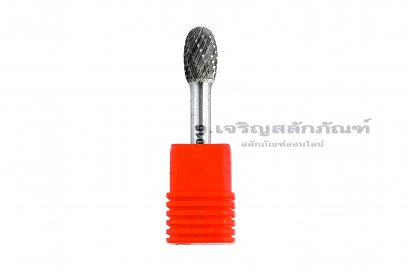 ดอกเจียรคาร์ไบด์ (Tungsten Carbide Grinder Bit) FUKA ทรงรี 6-E1016 10x16x6 (โตxยาวxแกน)