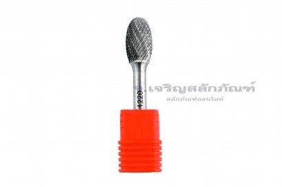 ดอกเจียรคาร์ไบด์ (Tungsten Carbide Grinder Bit) FUKA ทรงรี 6-E1220 12x20x6 (โตxยาวxแกน)