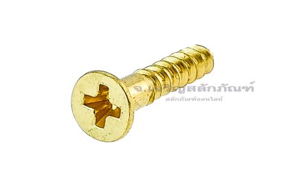 น็อตทองเหลืองเกลียวปล่อยหัวเตเปอร์แฉก M3x16 (เบอร์ 4x5/8&quot;)