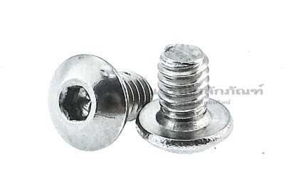 น็อตหัวจมกลมสแตนเลส  #8-32 (เบอร์ 8 เกลียว 32 UNC) ยาว 1/4&quot;