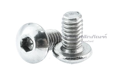 น็อตหัวจมกลมสแตนเลส  #8-32 (เบอร์ 8 เกลียว 32 UNC) ยาว 5/16&quot;