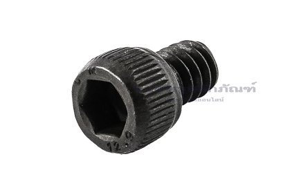 น็อตหัวจมดำแข็ง #10-24 x 1/4&quot; (เบอร์ 10 เกลียว 24 ยาว 1/4&quot;) วัดความโตเป็นมิลได้ 4.8x6.35 mm เกลียวตลอด