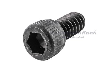 น็อตหัวจมดำแข็ง #10-24 x 3/8&quot; (เบอร์ 10 เกลียว 24 ยาว 3/8”) วัดความโตเป็นมิลได้ 4.8x9.5 mm เกลียวตลอด