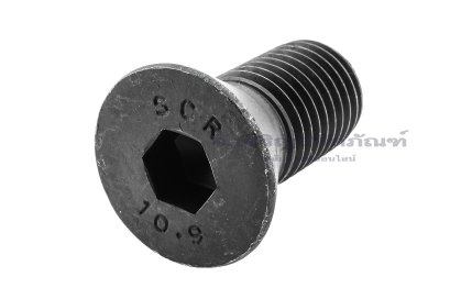 น็อตหัวจมเตเปอร์ดำ M24x50 เกรด 10.9 เกลียวตลอด (Taper 60°)