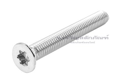 น็อตหัวทอร์ค-หัวดาวเตเปอร์สแตนเลส (Torx, Taper Head Screw) M5x40