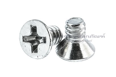 น็อตหัวเตเปอร์แฉกสแตนเลส #6-32x1/4&quot;