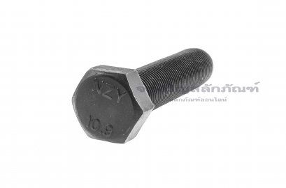 น็อตเหลี่ยมดำแข็ง M24x2.0x100 เกรด 10.9 แข็งพิเศษ เกลียวตลอด