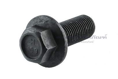 น็อตหัวเหลี่ยมดำแบบติดจาน M12x1.25x30