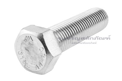 น็อตหัวเหลี่ยมสแตนเลสเกรด 316 Stainless Steel Hex Bolt M24x90