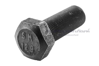 น็อตเหลี่ยมดำแข็ง M14x1.0x40 เกรด 12.9 แข็งพิเศษ เกลียวตลอด