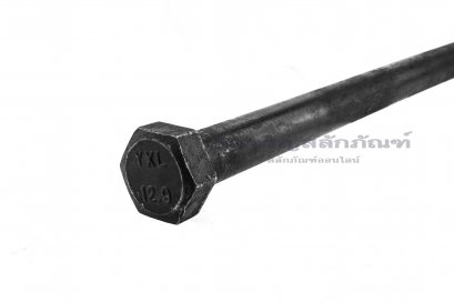 น็อตเหลี่ยมดำแข็งพิเศษ M24x3.0x400เกรด 12.9 เกลียวไม่ตลอด
