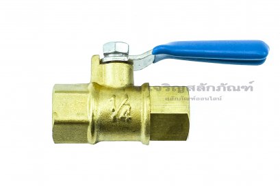 บอลวาล์วทองเหลือง Brass ball valve ขนาด 1/4"-19 BSPT  เกลียวใน x เกลียวใน