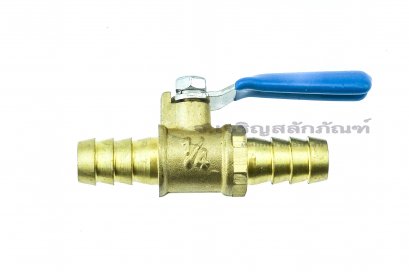บอลวาล์วทองเหลือง Brass ball valve ขนาด 3/8" x 3/8" เสียบสายใหญ่ x เสียบสายใหญ่