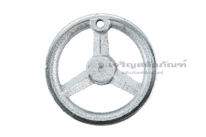 มือหมุนพวงมาลัยเหล็กชุบ แบบสามก้าน ขนาดเส้นผ่าศูนย์กลาง 100 mm (4&quot;) มีเกลียวใส่ด้ามจับ M8