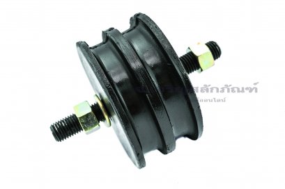 ลูกยางแท่นเครื่องทรงกลมกระบอกเกลียวบนล่าง  สำหรับกันสะเทือน ขนาดยาง 63x35 เกลียว M10x28