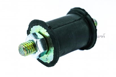 ลูกยางแท่นเครื่องทรงกลมกระบอกเกลียวบนล่าง สำหรับกันสะเทือน ขนาดยาง 20x24 เกลียว M6x11