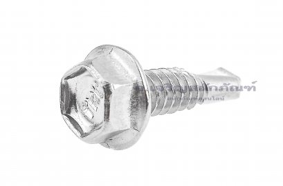 สกรูเกลียวปล่อยปลายสว่านหัวเหลี่ยมสแตนเลส สกรูยิงเมทัลชีท #12x19 (5x19 mm)