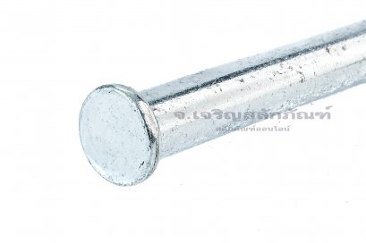 สลักหัวแบนกลม-ปิ๊นหัวแบน (Steel Clevis Pin) ขนาด 14x110 เหล็กชุบกาวาไนซ์