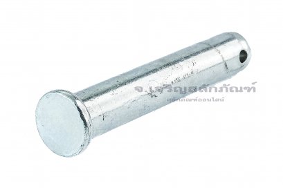 สลักหัวแบนกลม-ปิ๊นหัวแบน (Steel Clevis Pin) ขนาด 14x80 เหล็กชุบกาวาไนซ์