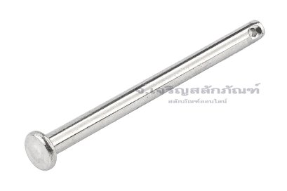 สลักหัวแบนกลม-ปิ๊นหัวแบนสแตนเลส (Stainless Steel Clevis Pin) ขนาด 4x55