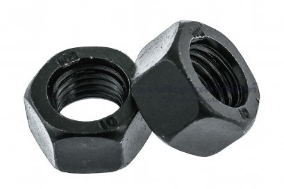 หัวน็อตดำ Hex Nut M16x2.0 (หัวน็อตเบอร์ 24) เกรด 10.9 เกลียวซ้าย