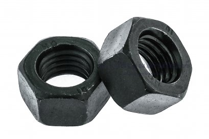 หัวน็อตดำ Hex Nut M18x2.5 (หัวน็อตเบอร์ 27) เกรด 10.9 เกลียวซ้าย