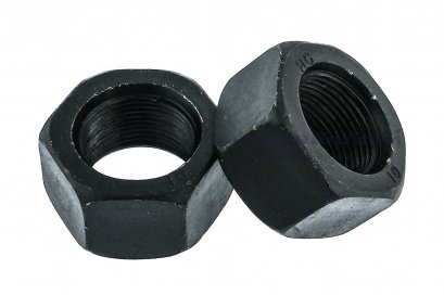 หัวน็อตดำ Hex Nut M24x1.5 (หัวน็อตเบอร์ 35) เกรด 10.9 เกลียวซ้าย