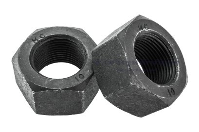 หัวน็อตดำ Hex Nut M30x2.0 (หัวน็อตเบอร์ 45) เกรด 10.9 เกลียวซ้าย