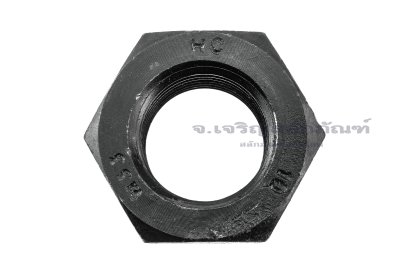 หัวน็อตดำ Hex Nut M33x3.5 (หัวน็อตเบอร์ 49) เกรด 10.9 เกลียวซ้าย